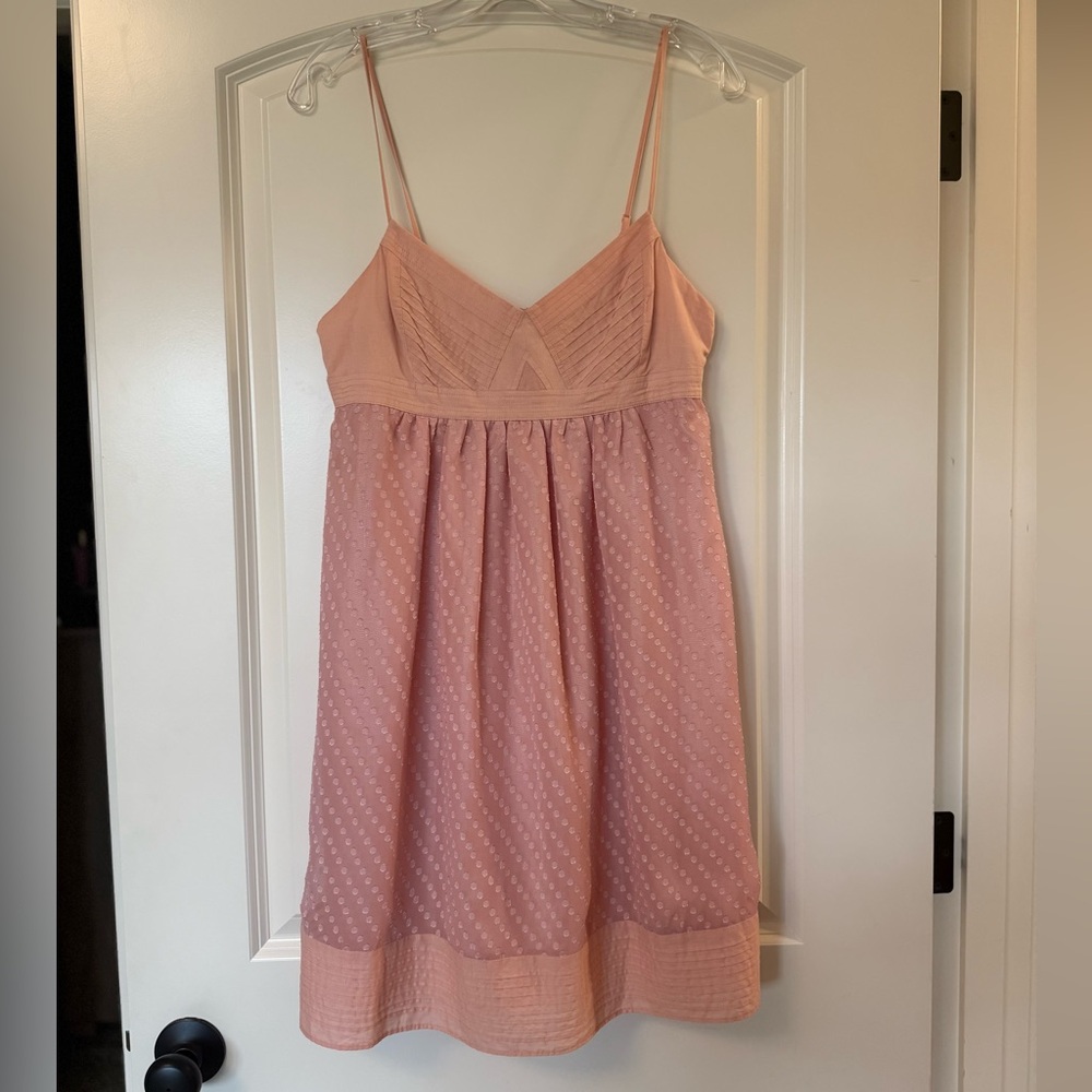 Forever 21 Medium Baby Doll Dress With Spaghetti Straps And Sheer Polka Dots. - Picture 9 of 16
